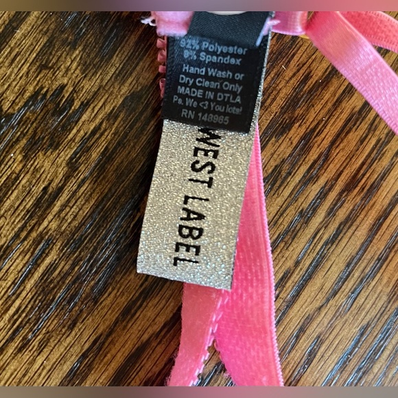 NWT East N West Label sequin Verona bra + Vienna bottoms festival outfit - pink - Picture 9 of 12